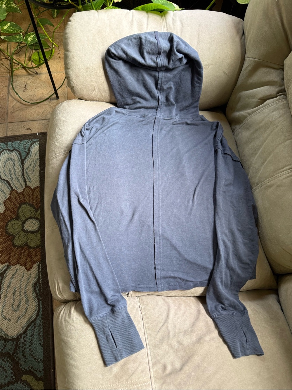 JoyLab Blue Modal-Blend Pullover Hoodie - Picture 2 of 4